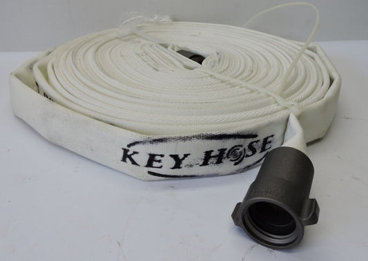 100' Key Hose Fire Service Hose (Test to 300 PSI) Hose Action NH