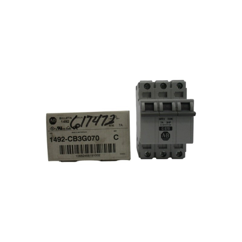 ALLEN BRADLEY 1492-CB3G070 277V 7A SER. C (WH) NSMP
