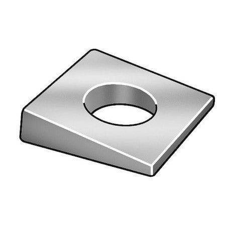 Zoro Select Sbw5010000-010P1 Beveled Washer, Fits Bolt Size M10 Steel, Zinc