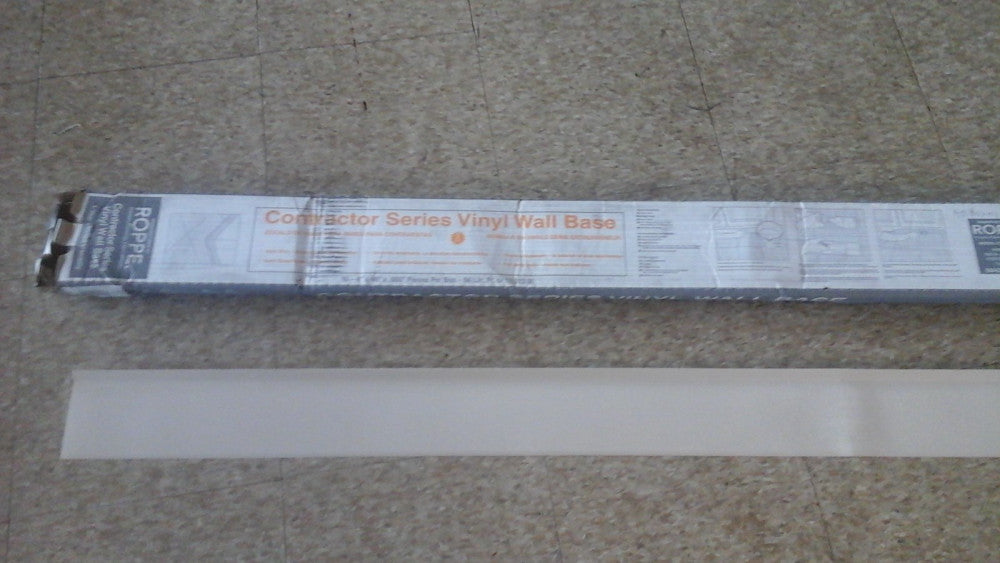 32 PCS ROPPE Vinyl Wall Base Cover Trim Molding 4" x 48" ALMOND H140LA5P184