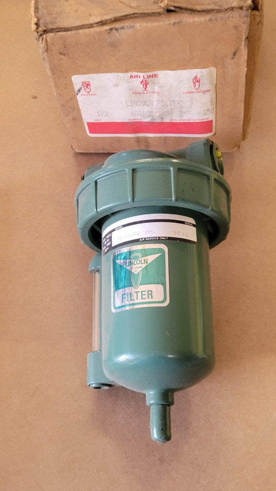 NOS Lincoln 600108 M5 Air Filter 1/2" Npt
