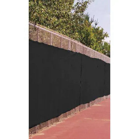 Zoro Select Mtp-95-04-0650 Fence Screen,50 Ft. L,6 Ft. H,Black