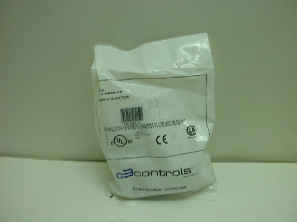 C3CONTROLS PBO-RBRD-NO PUSH BUTTON NON-ILLUMINATED 30MM MOMENTARY RED NEW IN BAG