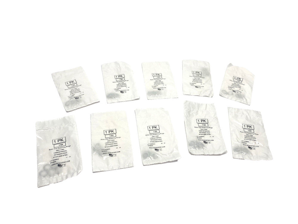 DSH-10SG 5pk Rotor Clip External Retaining Ring For 10mm Shaft SS 10-PACKS 50pcs