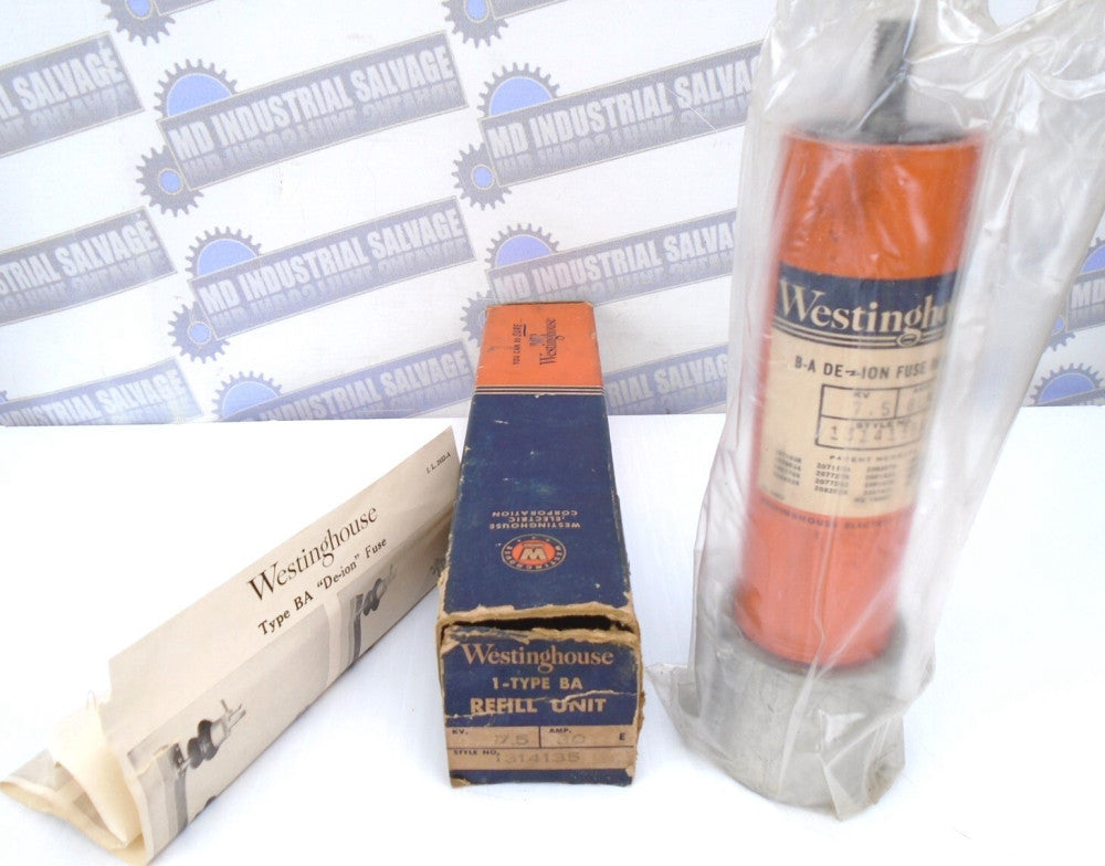 WESTINGHOUSE - 1314135 - BA DE-ION FUSE Refill - 7.5kV - 80E -(NOS)