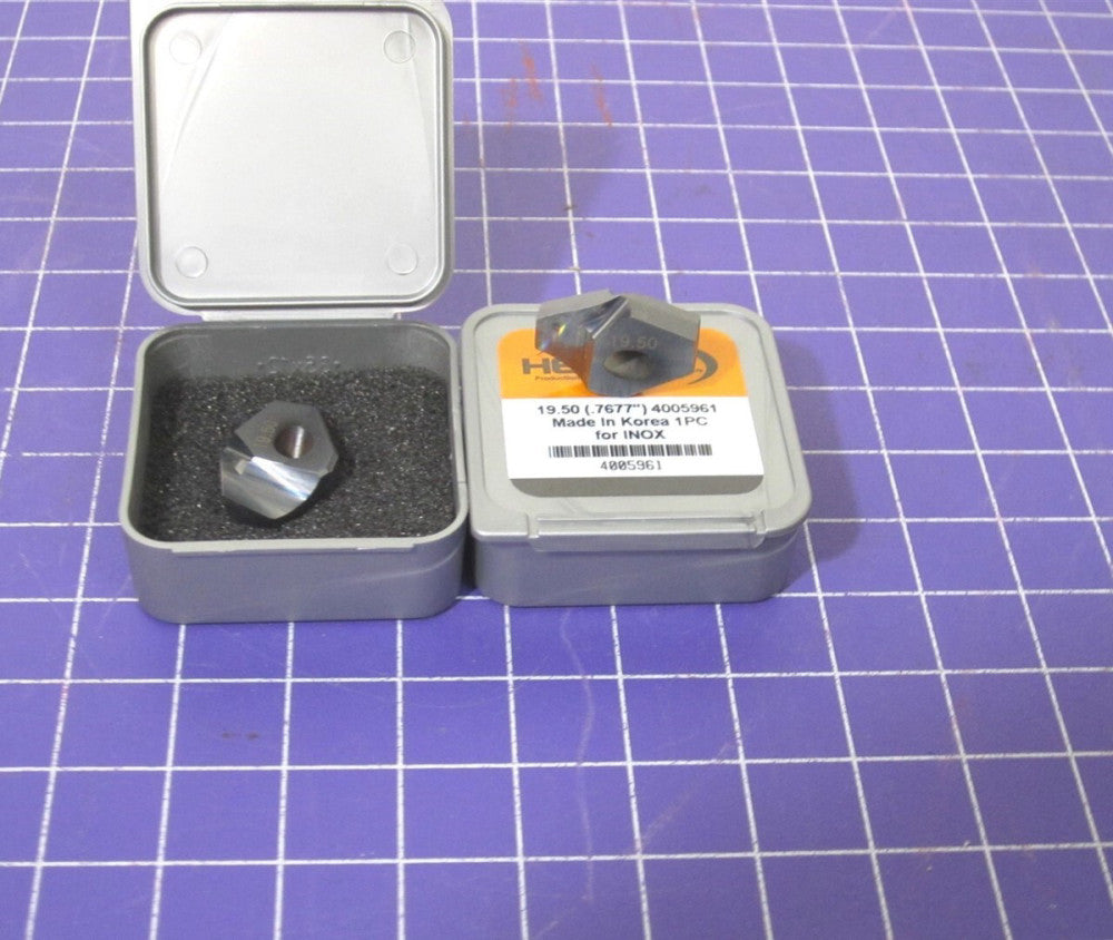 Hertel (HMD-MAP07677) 19.50 mm Replaceable Drill Tips 140° TiCN Lot of 2