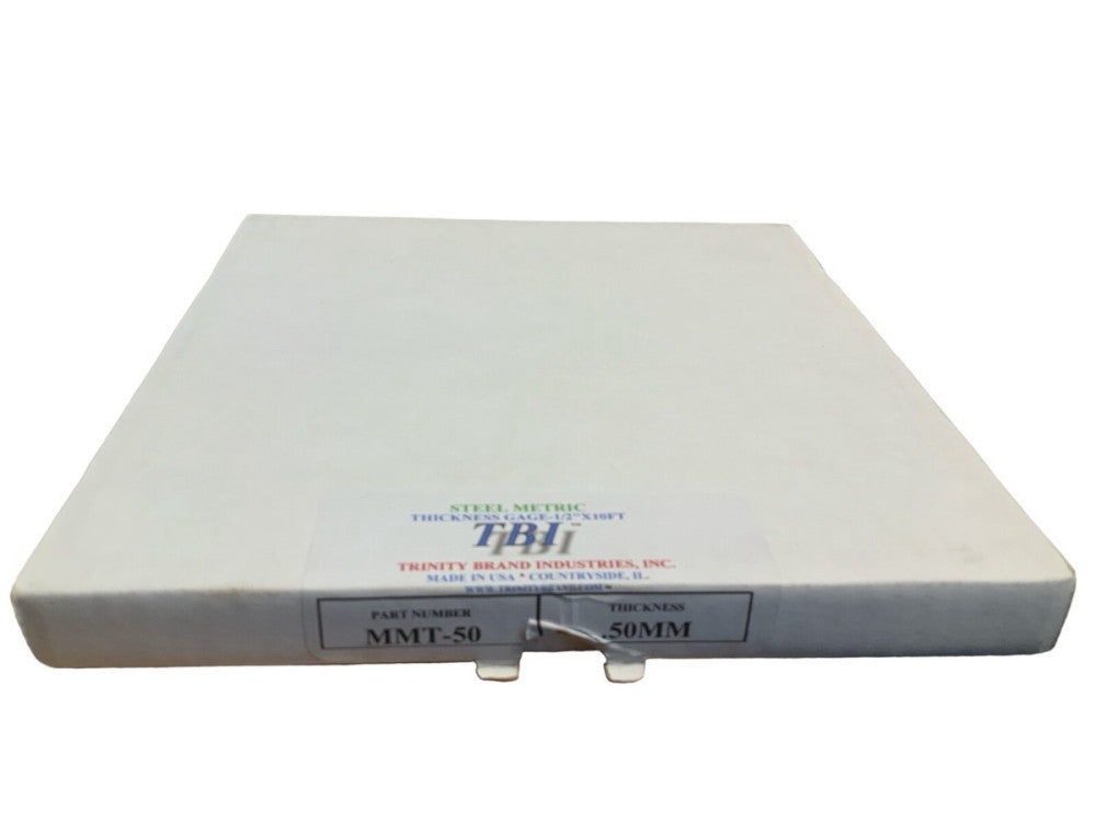 TBI STEEL METRIC THICKNESS GAGE-1/2"X10FT MMT-50, THICKNEES.50MM