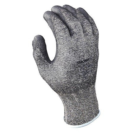 Showa 541M-V Cut Resistant Glove, Hppe, ,Rough Palm, Knit, Gray, M, 1 Pr