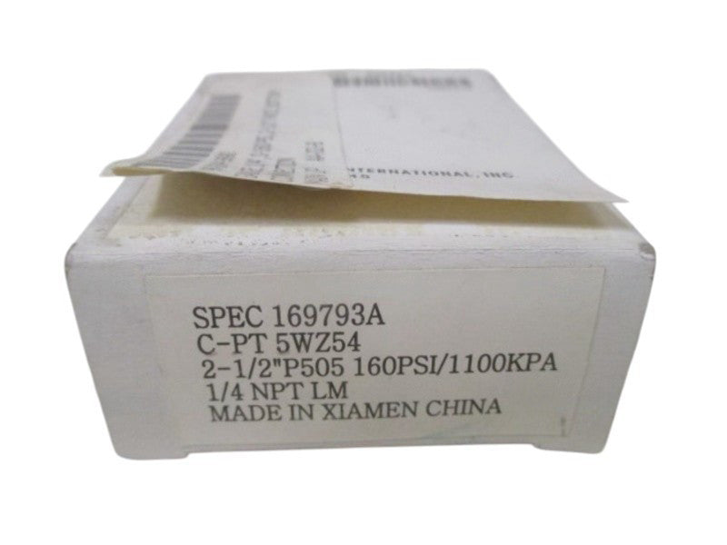 GRAINER C-PT 5WZ54 GAUGE 0-160PSI  NSMP