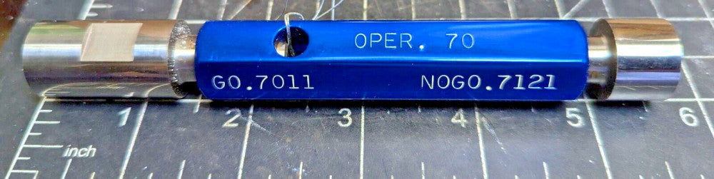 .7011” / .7121” GO/NOGO Cylindrical Plug Gauge REGAL 610235 [B5S4] #16