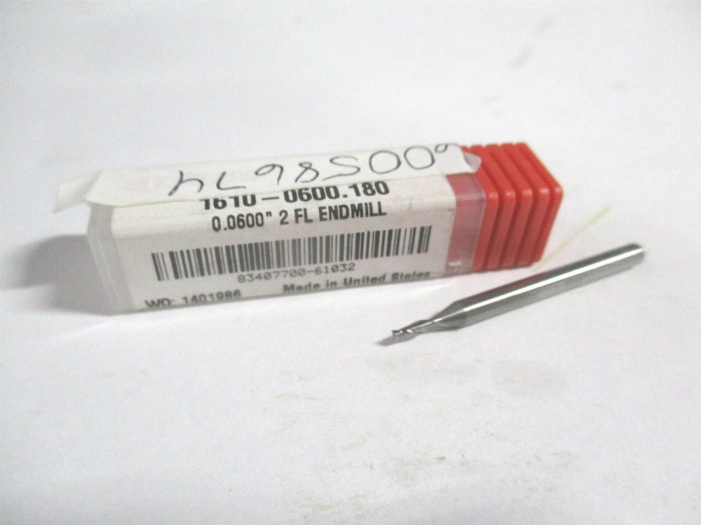 Kyocera (8340770-61032) 0.06" x 0.18" x 1/8" x 1-1/2" Carbide Square End Mill 
