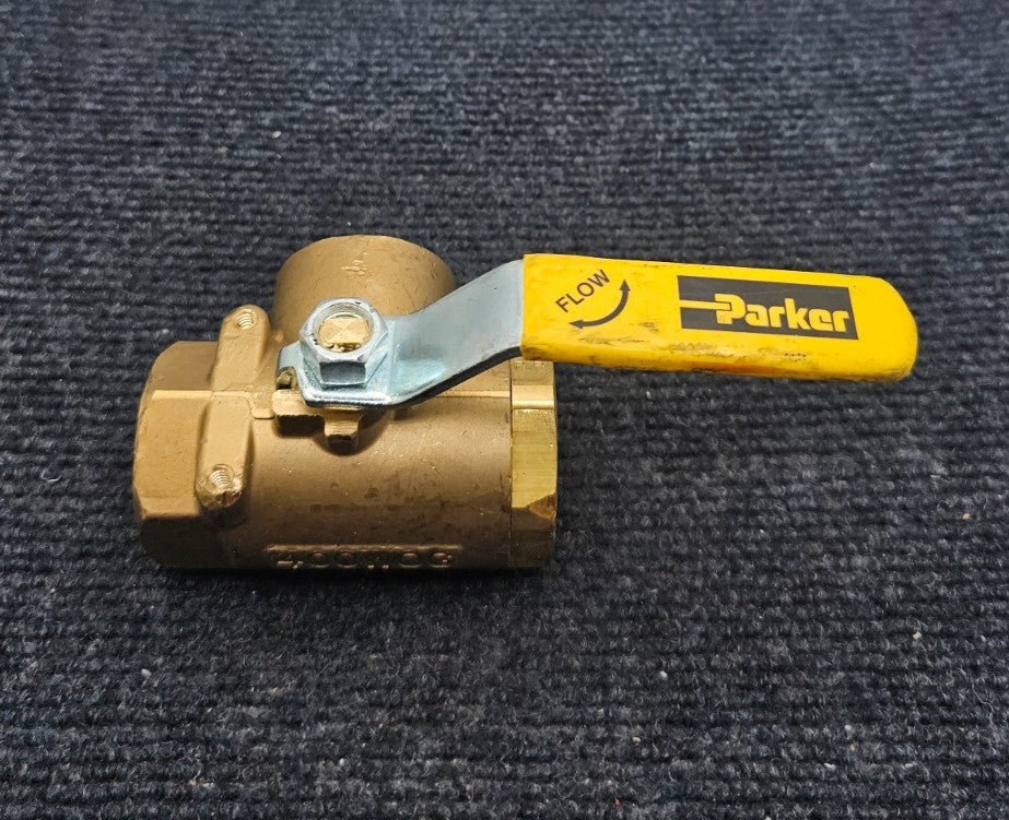 PARKER 400 WOG 3 WAY Female L Port NPT Brass Ball Valve Threaded Plumbing