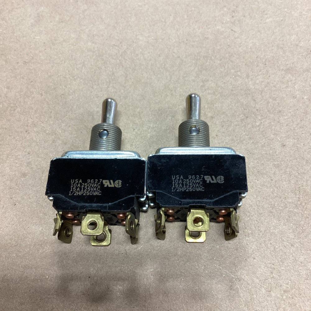 Lot Of 2 USA 9627 Toggle Switch 1/2 HP 250VAC BLACK *FREE SHIPPING*