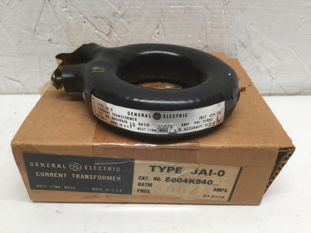 GE Type JAI-0 Current Transformer 8604K94015 Ratio 300:5 Amps