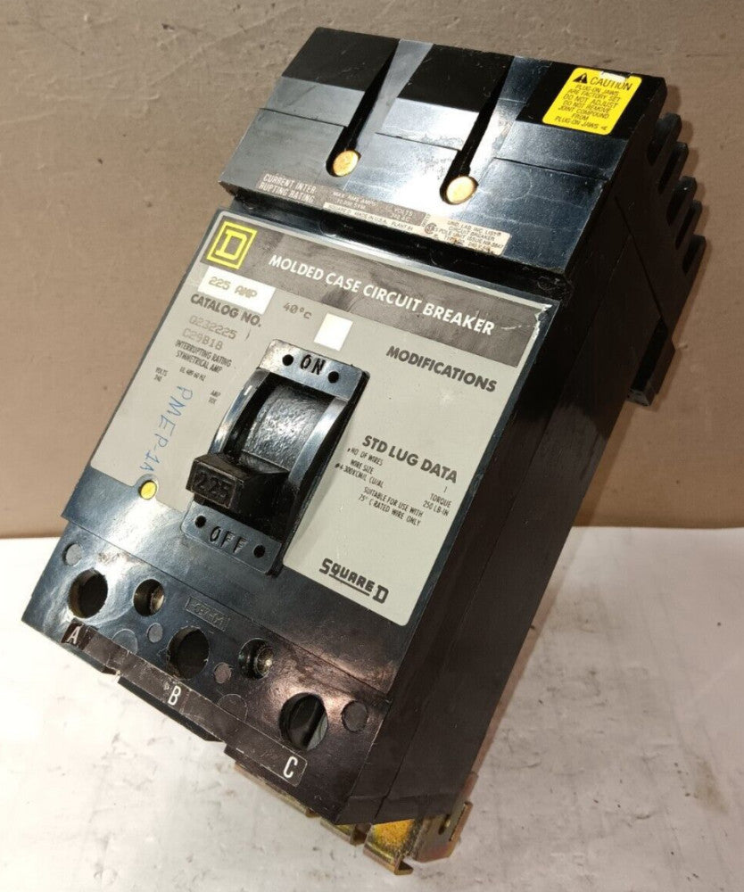 Square D Q232225 I-Line Circuit Breaker 225 Amp 3 Pole 240 VAC
