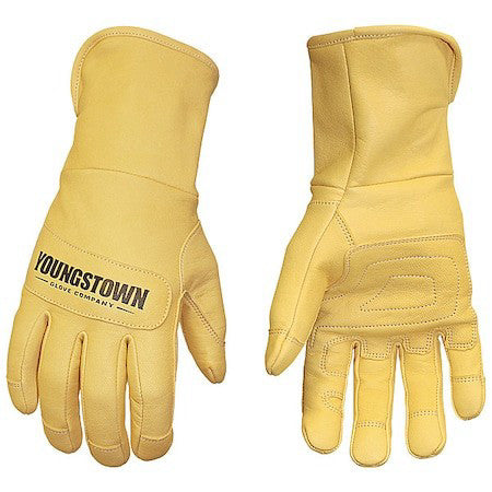 Youngstown Glove Co 11-3245-60-S Leather Gloves, Goatskin, Safety Cuff, Wing
