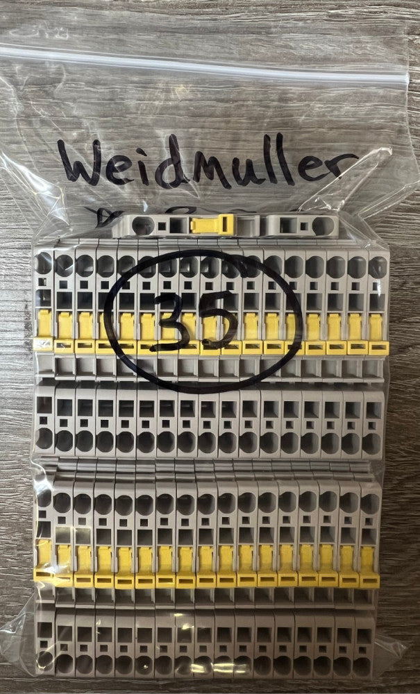 Weidmuller ZTR 2.5 Test-Disconnect 2-Position Terminal Block, Qty:35