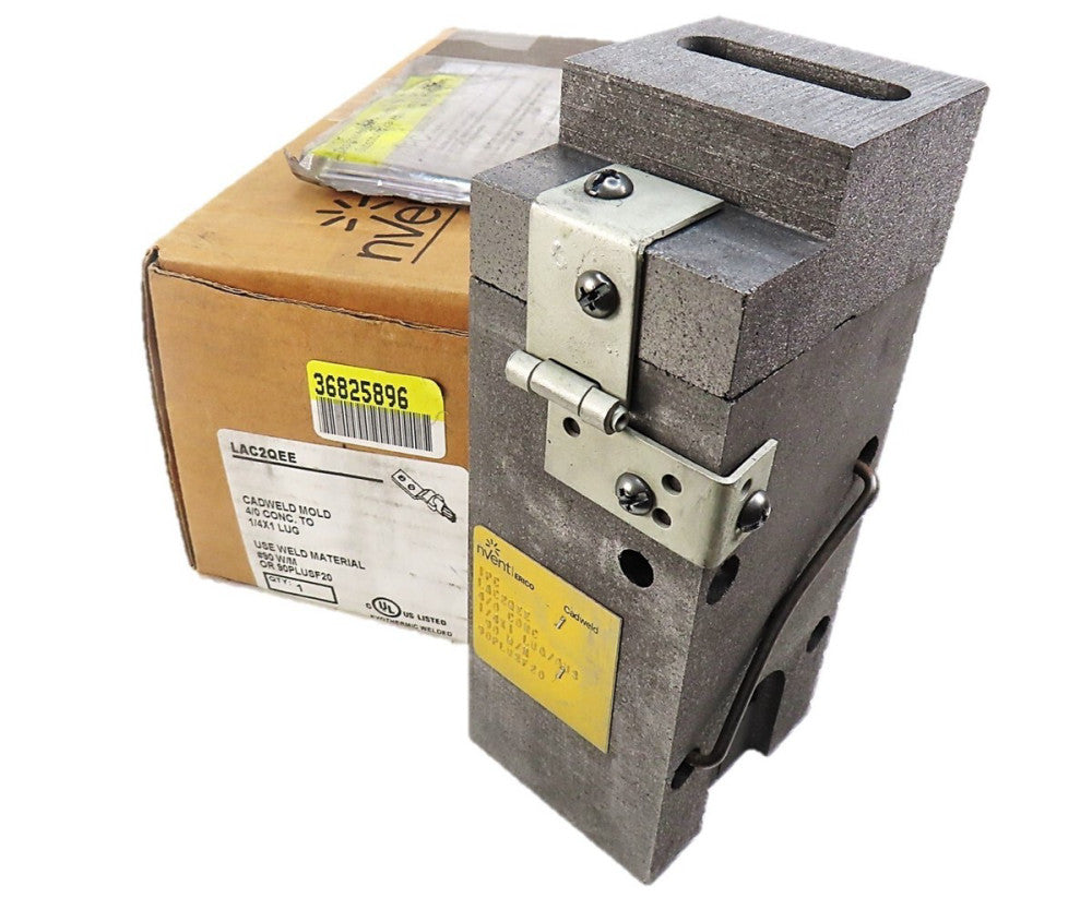 nVent LAC2QEE Erico Cadweld LA Mold 4/0 Concentric  1/4" X 1" Lug NEW IN BOX