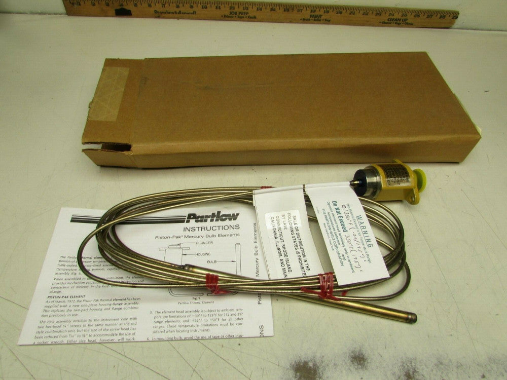 PARTLOW PISTON-PAK MERCURY BULB ELEMENT 0/350*F (-20/175*C) NEW IN THE BOX !!