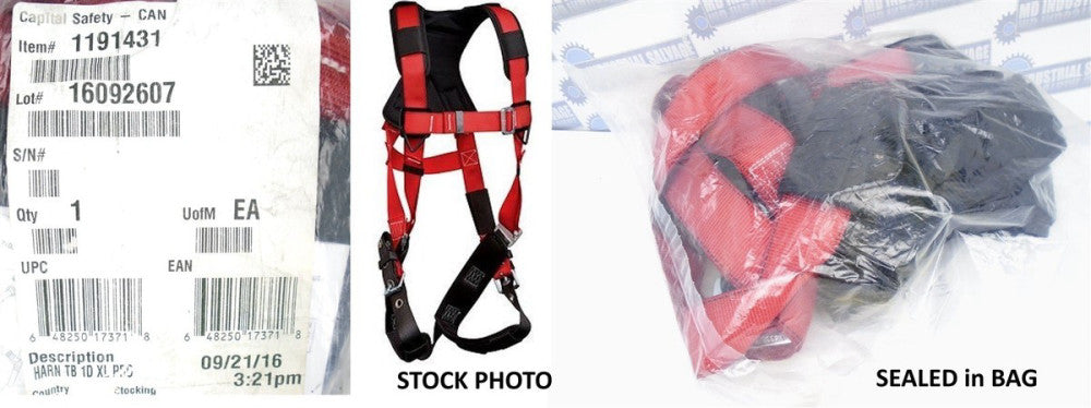 3M Protecta - 1191431 - PRO BODY HARNESS - XL - RED 420LB OSHA ANSI (NEW in BAG)