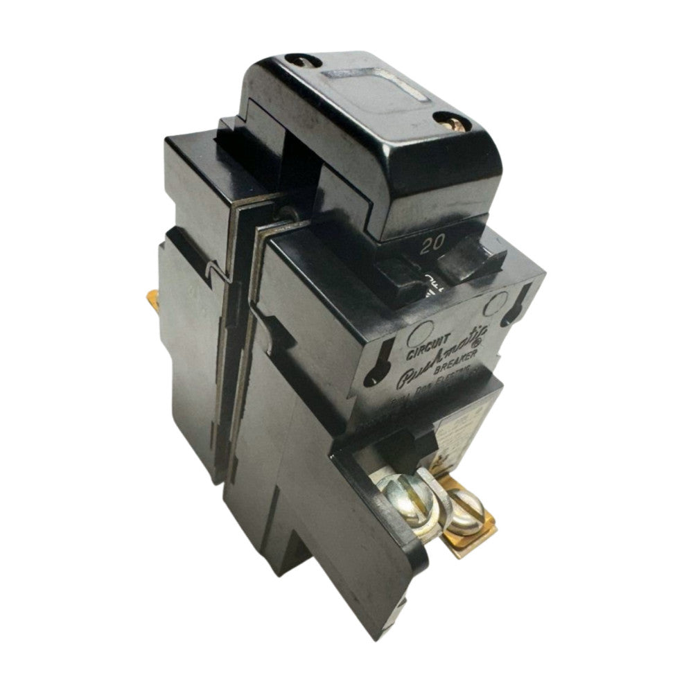 Bulldog P220 Pushmatic Circuit Breaker, 2-Pole, 20A, 120/240VAC *Free Shipping*