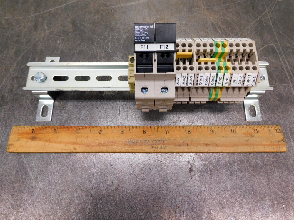 Weidmuller 30 Amp Fuse Block Connection Terminal Strip WDU4 1966040000