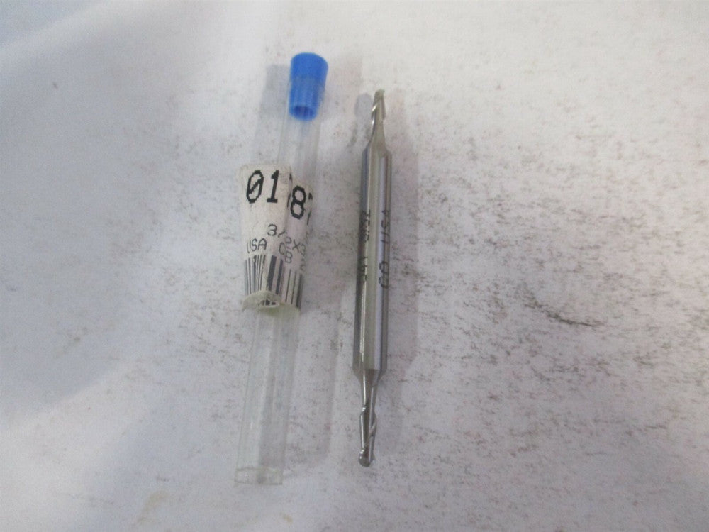 (541-0093) 3/32" x 9/32" x 3/16" x 2-1/4" OAL 2 Flute Cobalt Ball End Mill 