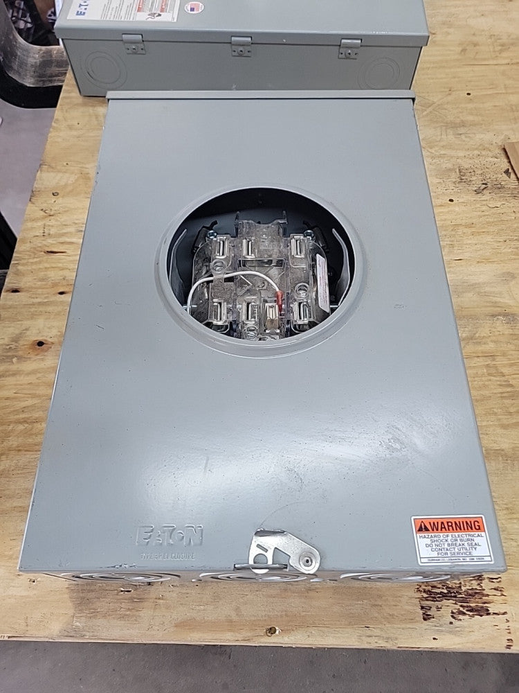 New Old Stock EATON U-H7213C-CH 3PH 600 VAC 200 AMP Meter Base 