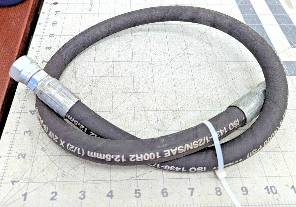 42” 8AN ½” 2 Stainless Steel Braid Hose Swivel Fittings 4000 PSI [C3B2]