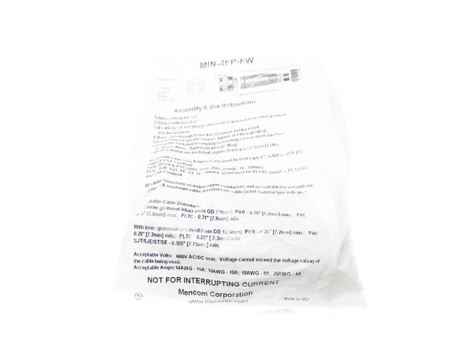 CONNECTOR MIN-4FP-FW NSMP