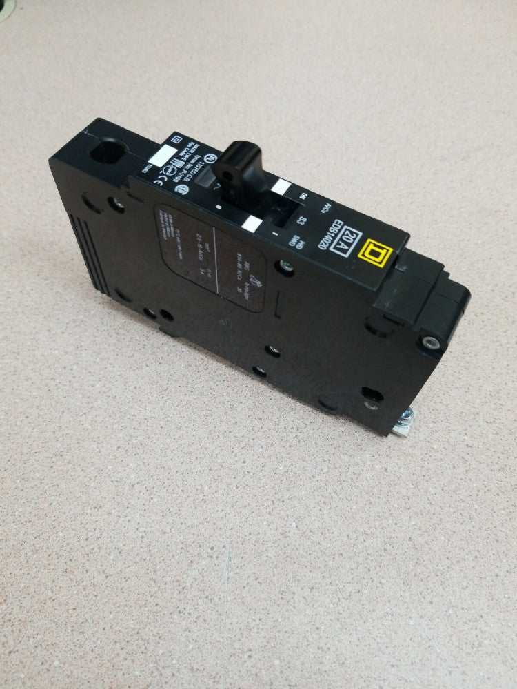 NEW TAKE OUT Square D EDB14020 Circuit Breaker 480 V 20 Amp 1 P