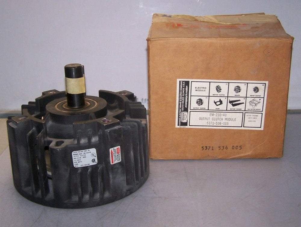 NEW WARNER OUTPUT CLUTCH 3600 RPM 2-5/8"X1" 5371-536-005 WARNER ELECTRIC DC