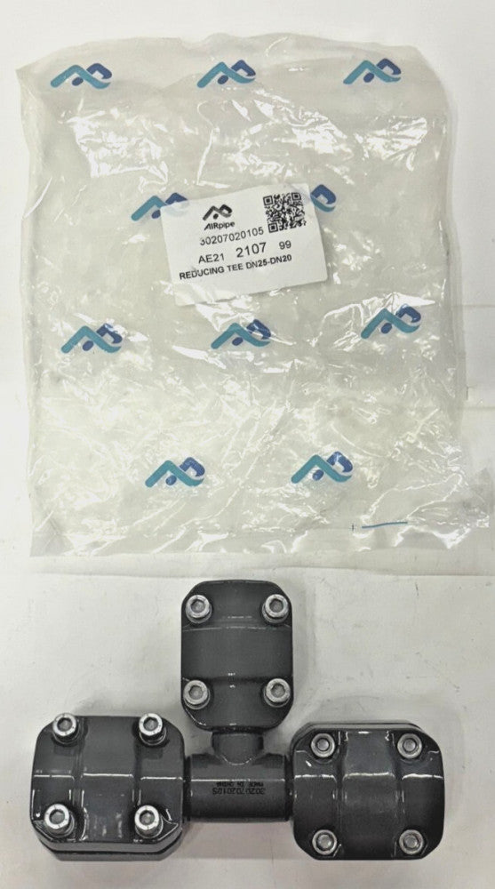AIRPIPE REDUCING TEE DN25-DN20 30207020105 AE21 2107 99  TUBE DIAMETER 25MM 20MM