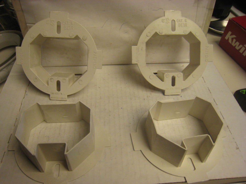 4 yes 4  ARLINGTON BE1R Round Ceiling Box Extender, Up to 1-1/2", Made in USA