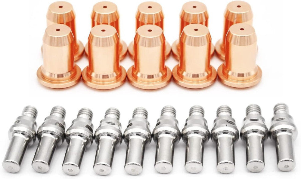20pcs 52582 Electrode 51313 Tip Nozzle 1.0mm for Plasma Cutter Torch IPT-60... 