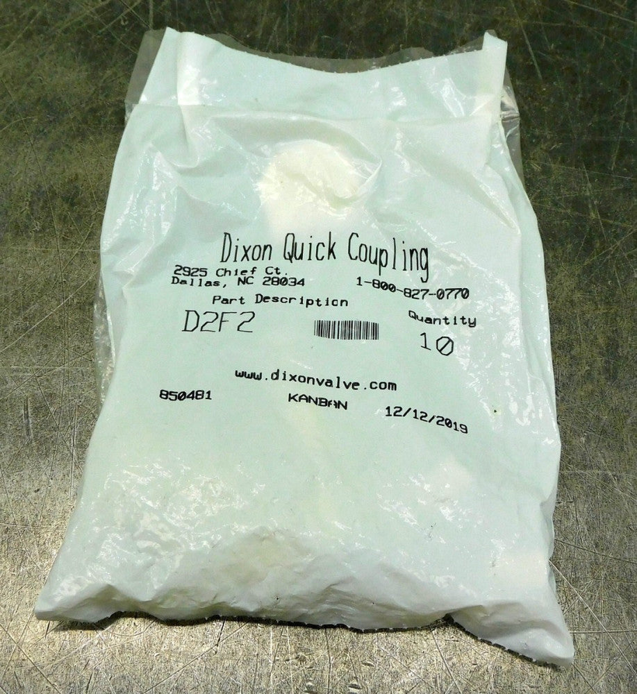 Dixon D2F2 Quick Coupling Threaded Valve 1/4" Lot of Seven (7)