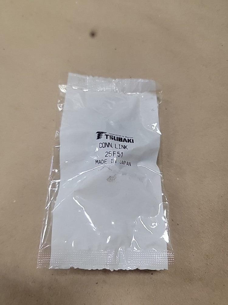Tsubaki 25F51 Conn. Link. Roller Chain Connecting Link.