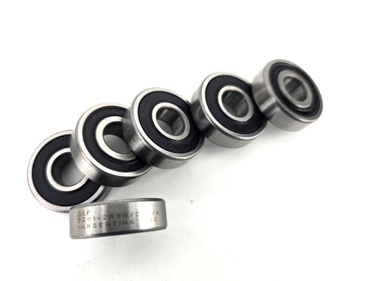 6pcs SKF 6201-2RSH/C3GJN 12x32x10mm Radial Deep Groove Bearing