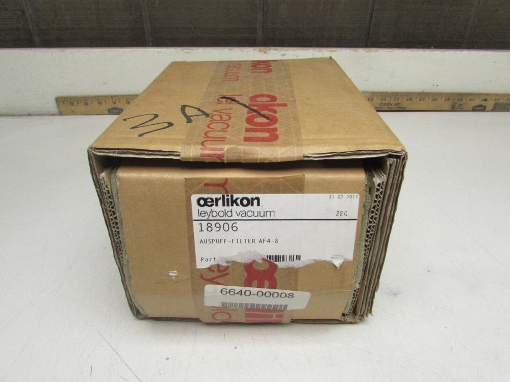 LEYBOLD 4-8 OIL EXHAUST FILTER FOR VACUUM PUMP! NEW IN BOX! MAKE OFFER!