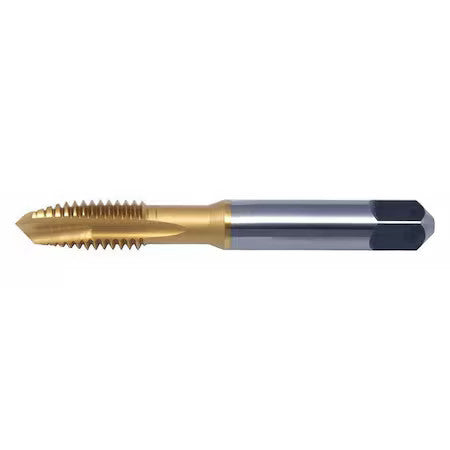GREENFIELD THREADING 285552 Spiral Point Tap, 3/8"-16, Plug, UNC, 3 Flutes, TiN