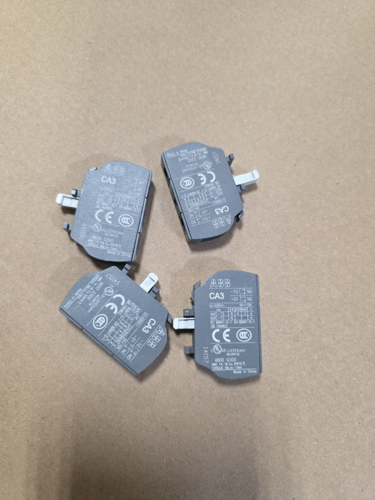 ABB CA3-01 1SBN011010T1001 Auxiliary Contacts, Pack Of 4