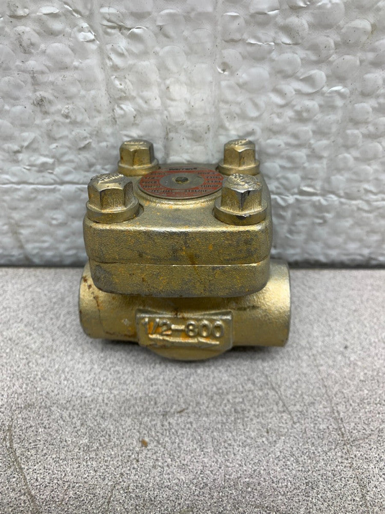 NEW NO BOX WARREN 1/2" CLASS 800LB SWING CHECK VALVE SOCKET 803HF-S