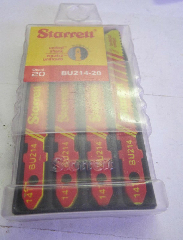 Starrett (BU214-20) 3 x 5/16 x .040" Jigsaw Blades - Pack Of 20 