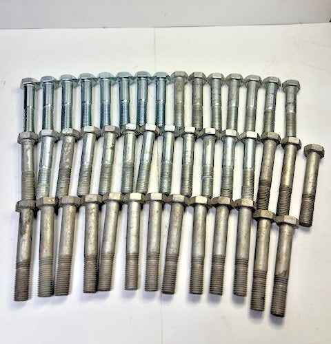 PARTIALLY THREADED ASSORTED LENGTH HEX BOLTS 3/4-10 (LOT OF 43)