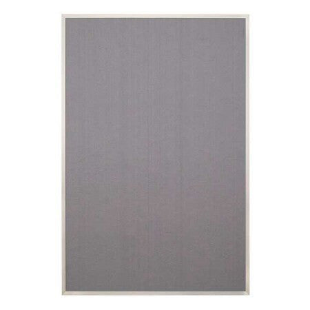 United Visual Products Uv641aez-Grey-Satin Fabric Bulletin Board 24"H X 36"W