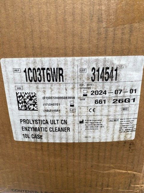 Steris Prolystica Enzymatic Ultra Concentrate 1C03-T6WR 10L, EXP 07/2024