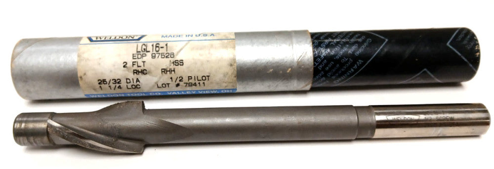 WELDON LGL16-1   1/2" PILOT DIAMETER HSS SOLID INTEGRAL PILOT TU-LIP COUNTERBORE