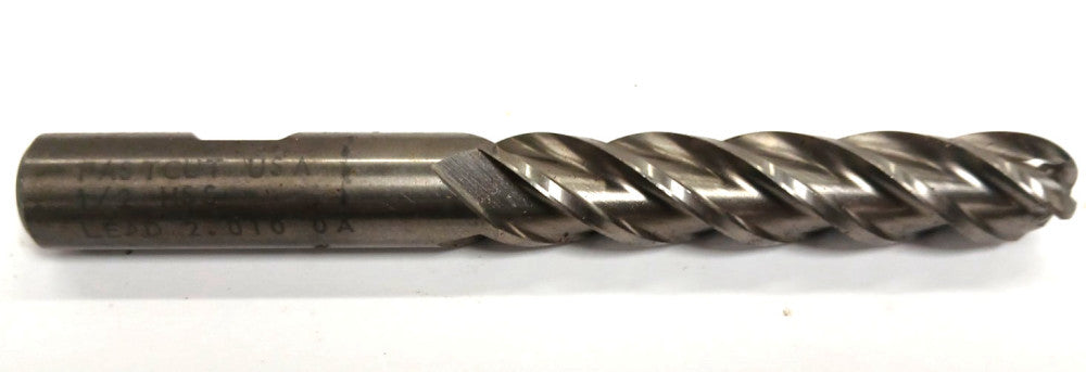 FASTCUT USA 1/2 ENDMILL HIGH SPEED STEEL LEAD 2.010 0A 4 FLUTE OAL 4-1/2 IN.