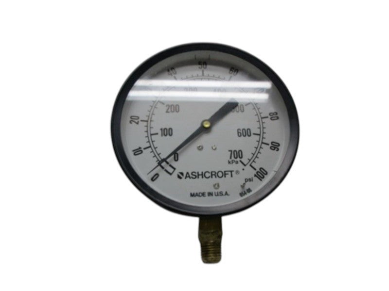 ASHCROFT 054-08 PRESSURE GAUGE 0-100 1-700 UNMP