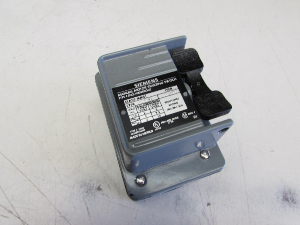 SIEMENS MANUAL STARTER CLASS-MMS TYPE-KW2 SER-B NEW NOT IN ORIGINAL BOX !! M/O!!